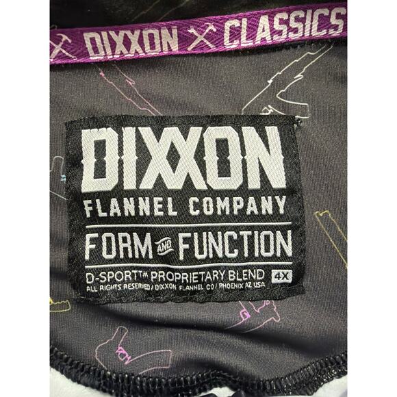 Dixxon Big Men's Pew Pew Party Polo Black Party Shirt Size 4X - Picture 4 of 5